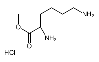 (R)-甲基 2,6-二氨基己酸酯 盐酸盐结构式