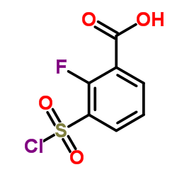 3-chlorosulfonyl-2-fluorobenzoic acid Structure