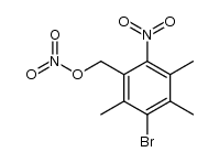 nitric acid-(3-bromo-2,4,5-trimethyl-6-nitro-benzyl ester) Structure