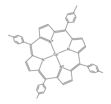 四对甲苯基卟啉钴(II)结构式