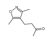 4-(3,5-Dimethyl-4-isoxazolyl)-2-butanone结构式