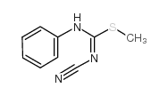 methyl N-cyano-N'-phenylcarbamimidothioate Structure