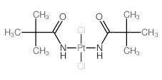 Platinum,dichlorobis(pivalamide)- (8CI) Structure