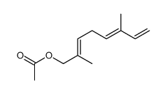 [(2E,5E)-2,6-dimethylocta-2,5,7-trienyl] acetate结构式