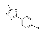 2-(4-氯苯基)-5-甲基-1,3,4-噁二唑结构式