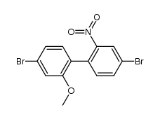 2-methoxy-2'-nitro-4,4'-dibromobiphenyl结构式