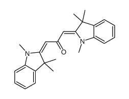 1,3-Bis(1,3-dihydro-1,3,3-trimethyl-2H-indol-2-ylidene)-2-propanone Structure
