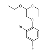 2-溴-1-(2,2-二乙氧基乙氧基)-4-氟苯结构式