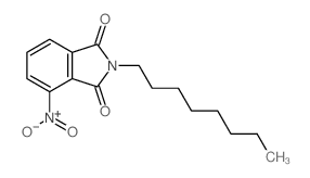 1H-Isoindole-1,3(2H)-dione,4-nitro-2-octyl- Structure