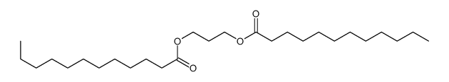 Dodecanoic acid 3-dodecanoyloxy-propyl ester structure