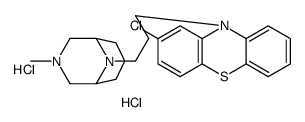 2-chloro-10-[3-(3-methyl-3,9-diazabicyclo[3.3.1]nonan-9-yl)propyl]phenothiazine,dihydrochloride Structure