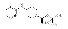 4-(2-嘧啶胺)四氢吡啶羧酸叔丁酯结构式