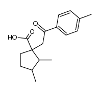α.α-(2.3-Dimethylcyclopentan)-β-(p-tolyl)-propionsaeure Structure