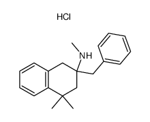 (2-Benzyl-4,4-dimethyl-1,2,3,4-tetrahydro-naphthalen-2-yl)-methyl-amine; hydrochloride结构式
