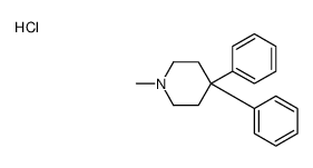 1-methyl-4,4-diphenylpiperidine,hydrochloride Structure