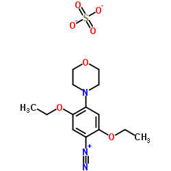 2,5-二乙氧基-4-(4-吗啉基)重氮苯硫酸盐结构式