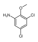 2-甲氧基-3,5-二氯苯胺结构式