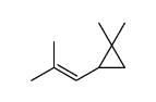1,1-Dimethyl-2-(2-methyl-1-propenyl)cyclopropane结构式