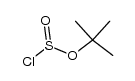 chlorosulfurous acid tert-butyl ester Structure