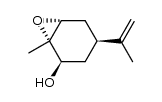 (1S,2R,4S,6R)-1-methyl-4-(1-methylethenyl)-7-oxabicyclo[4.1.0]heptan-2-ol结构式