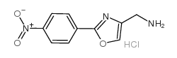 2-(4-硝基苯基)-噁唑-4-甲胺盐酸盐结构式