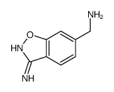 3-氨基-1,2-苯并异恶唑-6-甲胺结构式