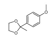 2-(4-methoxyphenyl)-2-methyl-1,3-dioxolane结构式