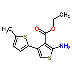 Ethyl 5'-amino-5-methyl-2,3'-bithiophene-4'-carboxylate Structure