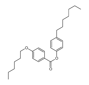 (4-heptylphenyl) 4-hexoxybenzoate结构式