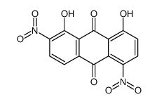 1,8-dihydroxy-2,5-dinitroanthraquinone结构式
