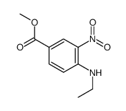 4-(乙基氨基)-3-硝基苯甲酸甲酯结构式