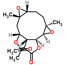Epitulipinolide diepoxide structure