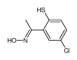1-(5-chloro-2-mercapto-phenyl)-ethanone oxime Structure