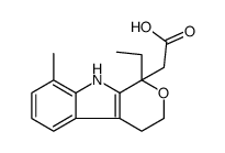 2-(1-ethyl-8-methyl-4,9-dihydro-3H-pyrano[3,4-b]indol-1-yl)acetic acid Structure