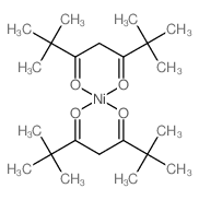 双(2,2,6,6-四甲基-3,5-庚二酮)镍结构式