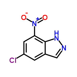 5-氯-7-硝基-1H-吲唑结构式