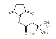 N,N,N-三甲基甘氨酸-N-羟基琥珀酰亚胺酯溴化物结构式