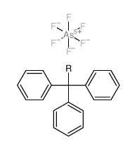 diphenylmethylbenzene,hexafluoroarsenic(1-)结构式