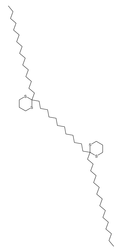 1,12-bis(2-hexadecyl-1,3-dithian-2-yl)dodecane Structure