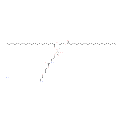 1,2-二硬脂酰基-sn-甘油-3-磷酸乙醇胺-N-[氨基(聚乙二醇)-2000](铵盐)结构式
