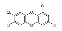 1,3,7,8-四氯二苯并-对-二恶英结构式