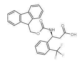 fmoc-(s)-3-amino-3-(2-trifluoromethyl-phenyl)-propionic acid structure