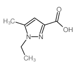 1-乙基-5-甲基-1H-吡唑-3-羧酸结构式