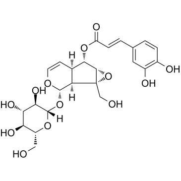 梓醇 6-咖啡酸酯结构式