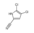 4,5-二氯-1H-吡咯-2-腈结构式