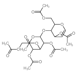 六-O-乙酰基-呋喃葡烯糖-5-半乳糖甘结构式