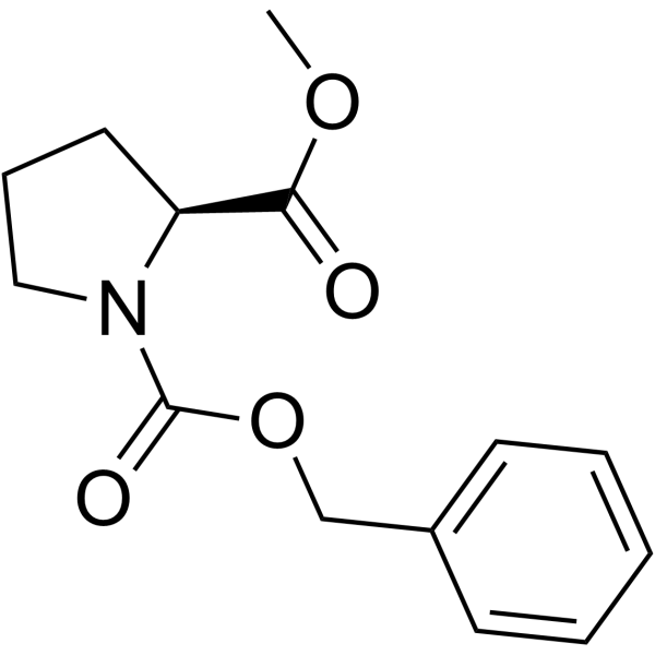 N-Z-L-脯氨酸甲酯结构式