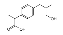 2-[4-(3-hydroxy-2-methylpropyl)phenyl]propanoic acid Structure