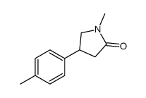 1-methyl-4-(4-methylphenyl)pyrrolidin-2-one结构式