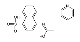 4-acetamidonaphthalene-1-sulfonic acid,pyridine结构式